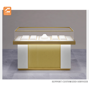 カスタマイズ可能なインテリアデザインファッショナブルなジュエリーディスプレイキャビネット古典的な家具ジュエリー店とモールのキオスク - Product Image 4