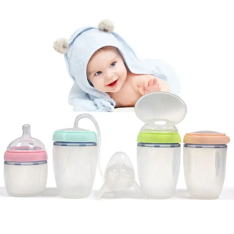 baby feeding bottle set mamadeira para bebs biberon hands free baby feeding supplies silicone biberones para bebes