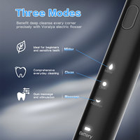 Hydropulseur Dentaire Électrique Portable Sans Fil avec Grattoir à Langue Vibrant Sonique 2-en-1, Étanche IPX7 et Recharge Sans Fil