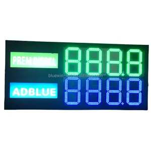 Оптовая цена 88,88 светодиодный знак цены на бензин АЗС 12 дюймов цифровой знак номера