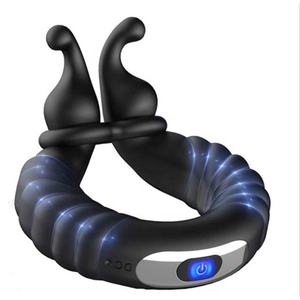 Waterdichte Siliconen Slak Vibrerende Haan <span class=keywords><strong>Ring</strong></span> 10 Frequenties Seksspeeltjes Voor Mannen Zachte Penisringen Om Het Gebruik Van De Ejaculatie Voor Volwassenen Te Vertragen - Product Image 1