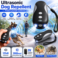 Répulsif à ultrasons pour chiens efficace 125 dB, avec lampe torche puissante, dispositif anti-aboiement pour la prévention des attaques de chiens errants