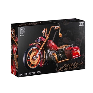 K Box 10212-10515, Modelo de Motocicleta Retro, Bloques de Construcción de Partículas Pequeñas, Juguete Educativo de Plástico ABS para Niños, Regalo - Product Image 3