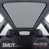 Film intelligent commutable Astrace 3MDT PG40, verre intelligent, blocage UV, rejet infrarouge élevé, teinte noire pour toit ouvrant électrique de voiture Tesla