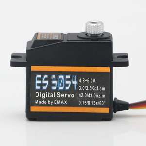 Emax ES3054 20g 3.5kgf.cm 0.13sec 23T Servo Digital con Engranajes Metálicos 4.8-6.0V F3A 3D para Avión/Helicóptero/Barco RC, Actualización de Molde Privado - Product Image 1