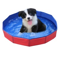JZ PVC Pliable Chien Piscine Voyage Amical Pet Baignoire Durable Antidérapant Base Logo Personnalisé Disponible