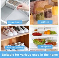 ORON OEM Tapis antidérapant transparent en EVA, imperméable, pour étagères, tapis de cuisine, tapis de tiroir, facile à installer, personnalisable