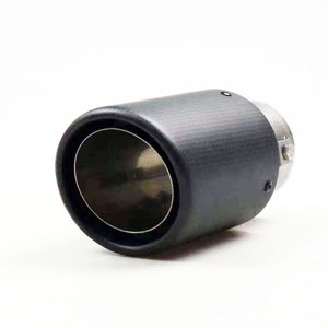Embout d'échappement universel en fibre de carbone, finition mate, type à sertir, pour tuyau d'échappement de voiture D2366 - Product Image 3