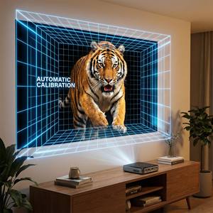 Mini projecteur DLP 1080P Android 11 P60 certifié OEM EU <span class=keywords><strong>avec</strong></span> fonctions de vue intelligentes 2G RAM et miroir d'<span class=keywords><strong>écran</strong></span> - Product Image 3