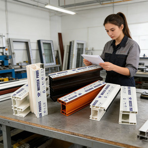 Matériaux laminés décoratifs, profilés en <span class=keywords><strong>PVC</strong></span> pour la rénovation de bâtiments intérieurs et extérieurs - Product Image 1