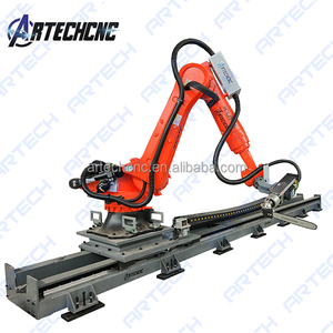 Robot di fresatura per statue <span class=keywords><strong>Kuka</strong></span> per incisione su legno e schiuma con cambio utensile automatico, servomotore Yaskawa giapponese, raffreddamento ad acqua, impermeabile - Product Image 2