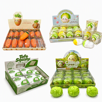 Jouet sensoriel anti-stress en forme de carotte à presser, bloc croustillant, boîte cadeau pour enfants et adultes, vente en gros