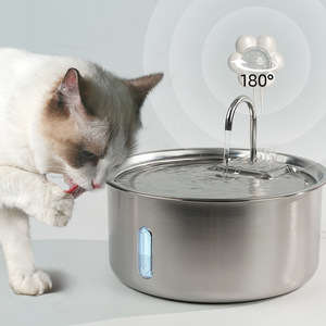 Fuente de agua automática de alta calidad, fácil de limpiar, de acero inoxidable, de 7L para gatos, perros y animales pequeños. - Product Image 4