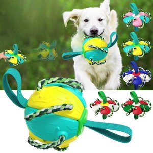 Fournitures pour animaux de compagnie en gros : Nouveau jouet <span class=keywords><strong>à</strong></span> mâcher pour <span class=keywords><strong>chien</strong></span>, ballon de football durable, interactif, pour le jeu en extérieur, couleurs contrastées, best-seller - Product Image 1