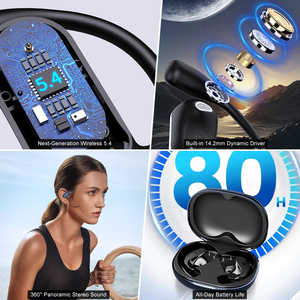 Écouteurs sans fil à conduction aérienne YYK-Q16s Pro avec écran tactile couleur LCD et fonction <span class=keywords><strong>de</strong></span> suivi du <span class=keywords><strong>cycle</strong></span> <span class=keywords><strong>menstruel</strong></span> féminin - Product Image 5