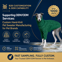 Pull à col roulé pour chien de type lévrier italien, whippet, en tricot épais, chaud, pour l'hiver, en stock, prêt à être expédié