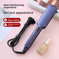 Lisseur et fer à boucler électrique en céramique tourmaline pour salon de coiffure et usage domestique, technologie ionique négative, double mode humide et sec