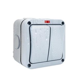 Interrupteurs muraux IP66 Interrupteur à bouton-poussoir de sonnette étanche à la poussière pour l'extérieur 2 voies - Product Image 2