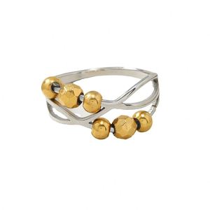 No Fade Stainless Steel Anxiety <b>Ring</b> for Women Multi Layers Open Adjustable <b>Spinner</b> Fidget Beads <b>Rings</b> for Anxiety Worry <b>Ring</b> - Product Image 3
