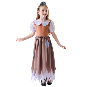 Disfraz de Halloween para niñas de 8 a 13 años, falda de cosplay de Cenicienta y Blancanieves, traje de escenario con diadema - Product Image 4