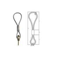 Embrayage de levage à anneau de câble métallique Accessoires personnalisés pour béton préfabriqué Boucles de levage pour fil de béton en acier inoxydable