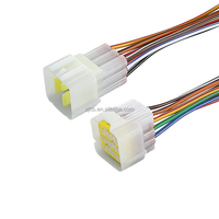 Conector impermeable de 2,3, Conector de cabeza de arnés de cables automotriz de 9 orificios, enchufe macho y hembra automotriz, 1/21