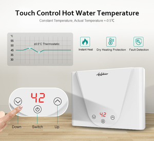 Mini Water Heater 4000W Electric Tankless Instant Hot Water Heater Under Sink Tap Bathroom <strong>Kitchen</strong> Washing 220V 4KW - Product Image 5