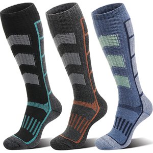 Merino Wool Ski Thermal Warm Thick Knee High Socks Skiing Socks - Product Image 1