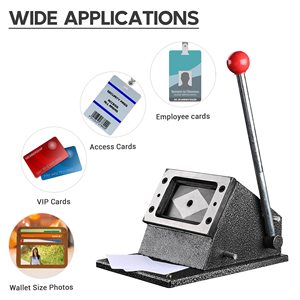 Mesin Pemotong Kartu PVC Manual, Pemotong Sudut Kartu Kredit PVC untuk Kantor, Pemotong Kertas - Product Image 2