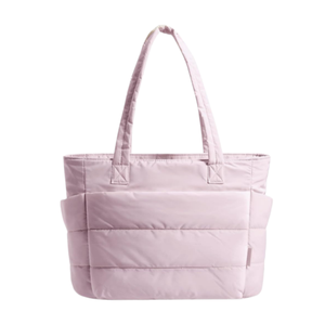 <strong>Hot</strong> Selling Versatile Solid Color Puffy Tote <strong>Bag</strong> Multi Compartment Large Capacity Handheld Single Shoulder <strong>Bag</strong> for Commute <strong>Pink</strong> - Product Image 6