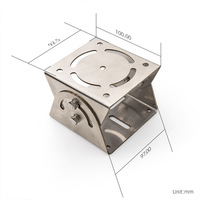 Support de fixation pour caméra en acier inoxydable à bras croisé et bec de canard, pour équipement de sécurité, emboutissage profond, OEM personnalisé