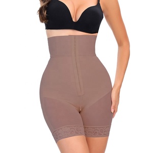 Shorty gainant taille haute pour <span class=keywords><strong>femme</strong></span> - Effet <span class=keywords><strong>ventre</strong></span> plat, rehausseur de fesses et serre-taille avec 3 rangées de crochets - Product Image 2