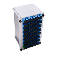 Equipo de Fibra Óptica FTTH, Divisor PLC en Caja LGX 1X32 1X64 SC APC UPC G657A1, Divisor de Fibra Óptica en Cassette
