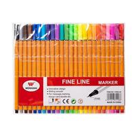 OEM 24PCS Vente à Chaud Fourniture d'Usine Stylo Marqueur Fibre Ligne Fine Stylo Aiguille à Base d'Eau Peinture Contour pour Peinture Croquis