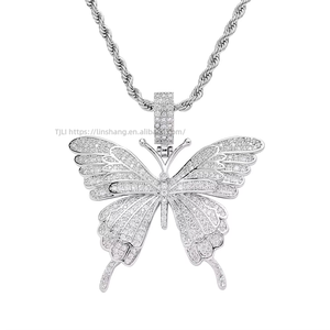 <b>Small</b> pendant, hip-hop zircon bow stacked jewelry, exquisite pendant for women - Product Image 5