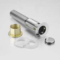 Tapón de Desagüe para Lavabo de Baño de Diseño Universal Moderno, Acero Inoxidable 304, Desagüe Emergente con Orificio de Desbordamiento