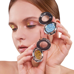 Iluminadores en Polvo Prensado al por Mayor, Maquillaje de Marca Privada, Bronceador Personalizado, Iluminador Rosa Vegano - Product Image 1