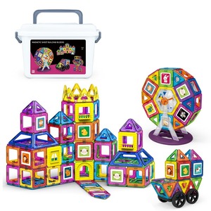 <span class=keywords><strong>Jeu</strong></span> de construction magnétique 3D pour enfants, 108/118 pièces, motifs animaux, avec boîte de rangement, idéal pour l'apprentissage et le <span class=keywords><strong>jeu</strong></span> des tout-petits - Vente Flash - Product Image 3