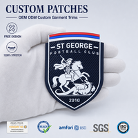 Écusson en silicone pour organisateur d'événements, emblème unifié pour clubs, présentation pour chemises et polos, patch logo sportif, garniture de vêtement OEM, usine