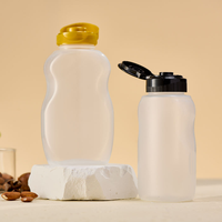 Bouteilles en plastique PET de 200 ml, 270 ml, 300 ml pour miel, confiture, jus, sirop, sauce avec bouchon à vis - Promotion
