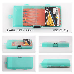 Kit de leurres pour la pêche au bar en eau douce, accessoires de pêche avec des spinners et des appâts à queue bouclée, boîte de rangement à 5 couches - Product Image 3