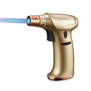 Encendedor de Gas Portátil Tipo Pistola para Cocina, <span class=keywords><strong>Restaurante</strong></span>, Camping, Barbacoa, Cigarros, Mini <span class=keywords><strong>Antorcha</strong></span>, Plástico, con Logotipo Personalizado, Regalos Empresariales, Recargable, Venta al Por Mayor - Product Image 1