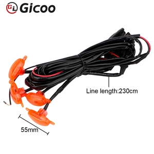 GICOO Luces LED para Parrilla Delantera de Coche, Luz Diurna Universal Amarilla y Blanca, Lente Ahumada, Luz Ámbar para Coche - Product Image 6