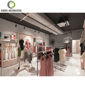 Diseño Interior de Tiendas de Ropa Elegante para Damas, Exhibidores de Ropa, Muebles para Tiendas de Ropa, Decoración Personalizada para Tiendas de Ropa - Product Image 1