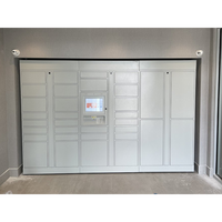 Casier électronique intelligent de livraison de colis de biens intelligents pour le commerce électronique post-express casier à colis en métal du dernier kilomètre