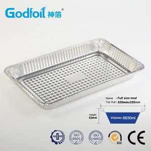 Plateau en aluminium épais de grande capacité, plaque de cuisson jetable pour <span class=keywords><strong>barbecue</strong></span> - Product Image 3