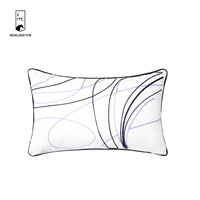 Neue Kollektion Großhandel dekorative Kissen bezüge Recycled Cotton Rope Stickerei Geometric Style White Kissen bezug