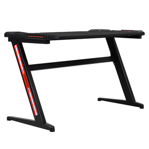 Bureau de jeu ergonomique avec éclairage LED RGB pour configuration de jeu et poste de travail – Table de jeu PC avec lumière LED – Offre spéciale - Product Image 2