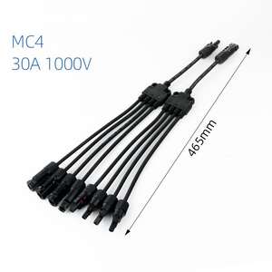 Linkyou耐久銅コンタクト2P MCXソーラーパネルコネクターキットM/FF + M/MMナイロンハウジングオス/メスYブランチPVアダプター30A - Product Image 3