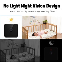 Kamera Mini Mikro Harga Terjangkau Kamera Nirkabel HD 1080P Kamera Dalam Ruangan Penglihatan Malam Kamera Pengasuh